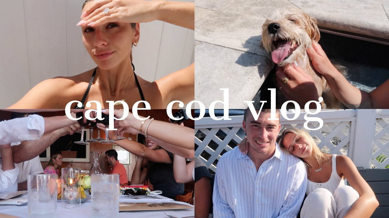 vlog: my beach/pool essentials, dinner with friends on the cape 🤍