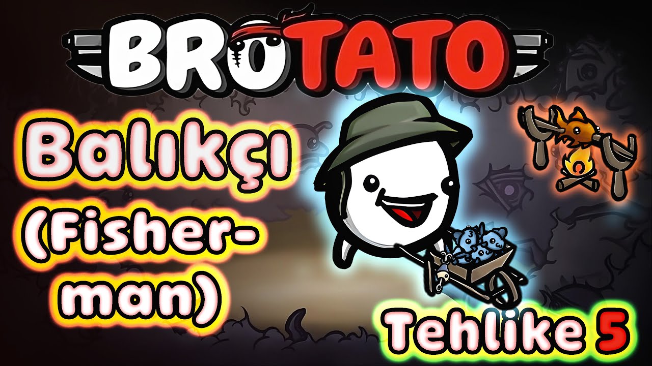 Brotato #35  - Balıkçı (Tehlike 5 Zorluk Seviyesi - Çarpışma Noktası) - Abyssal Terrors