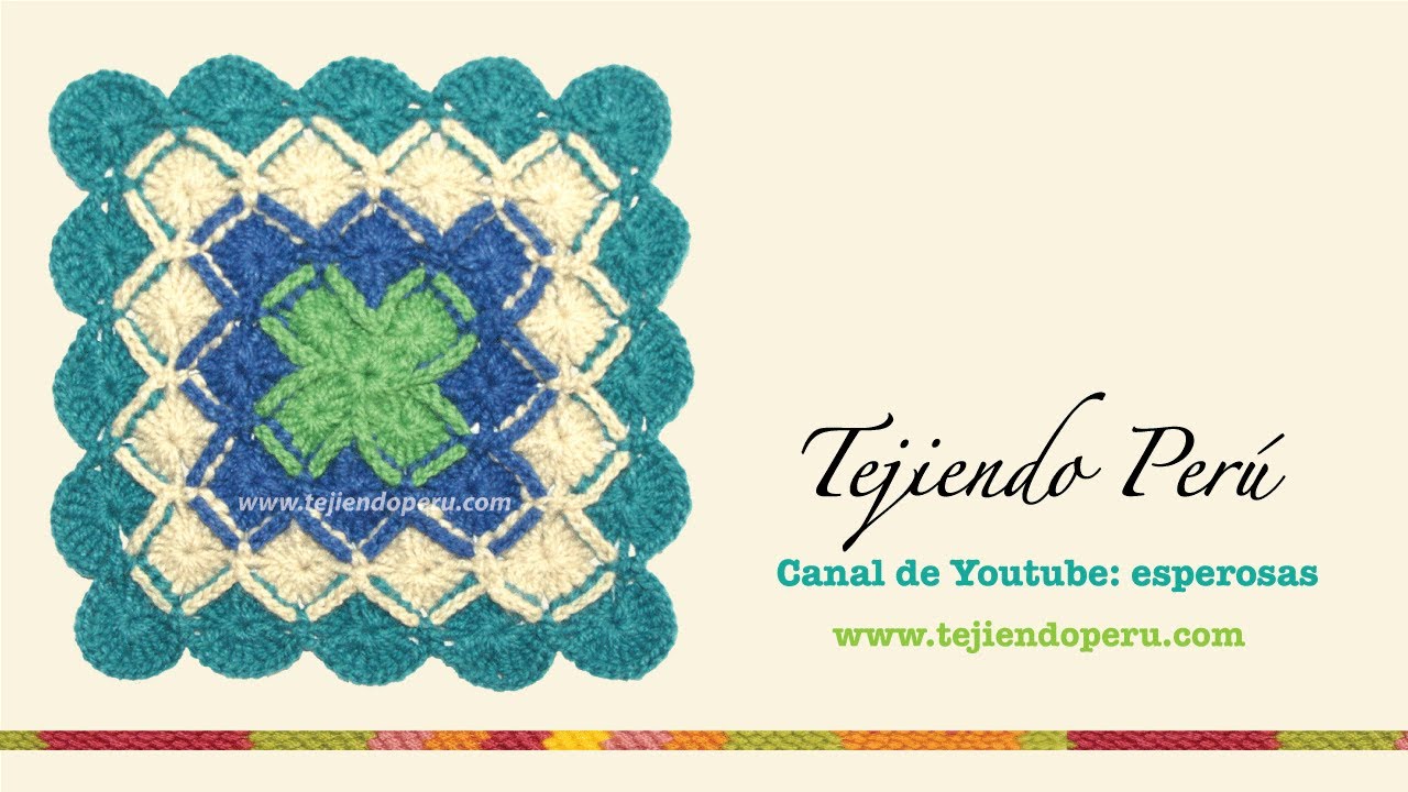 Cómo tejer bavarian crochet en cuadrado y rectángulo
