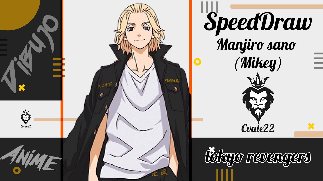manjiro sano (Mikey) | Como VECTORIZARLO (Speed Draw) en Ilustrator | Tokyo revengers