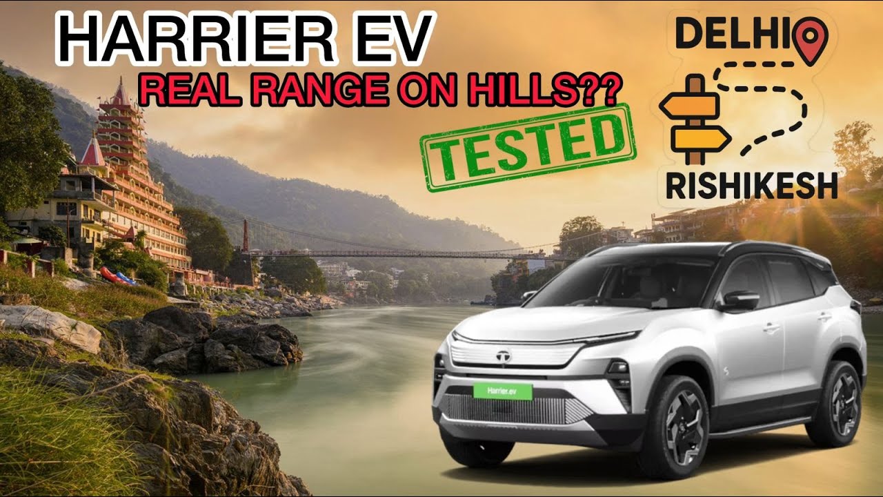 Tata Harrier EV Real World Range Test || Delhi To Rishikesh || Fearless 75 || Can it do 600 kms??