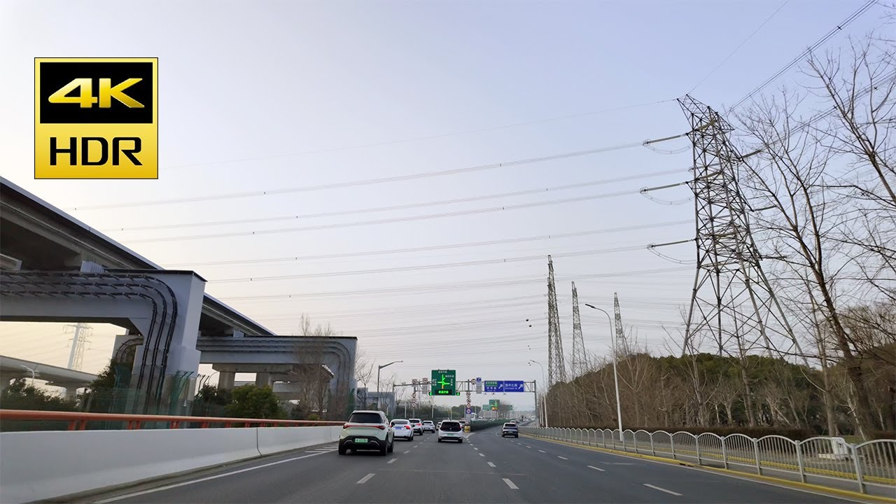 【4K HDR】【27 Feb 2025】Shanghai  Drive Downtown. Central Gaoke Road, East Gaoke Road. 高科中路，高科东路。