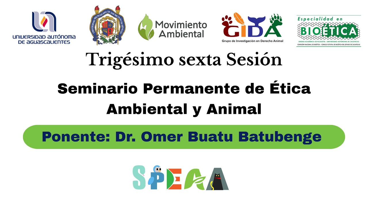Sesión 36°, SPEAA, DR. OMER BUATU BATUBENGE