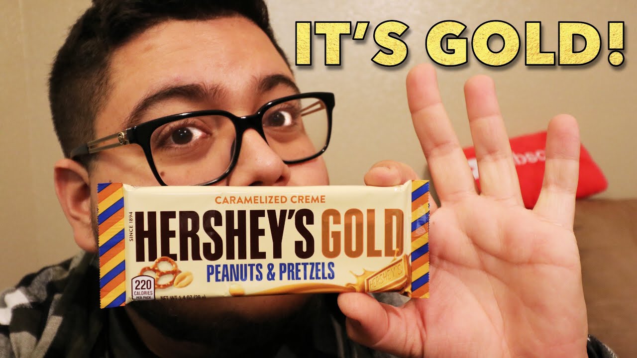 Does Hershey's Gold taste good? - Candy Bar Review - Full Nelson Eats A Lot