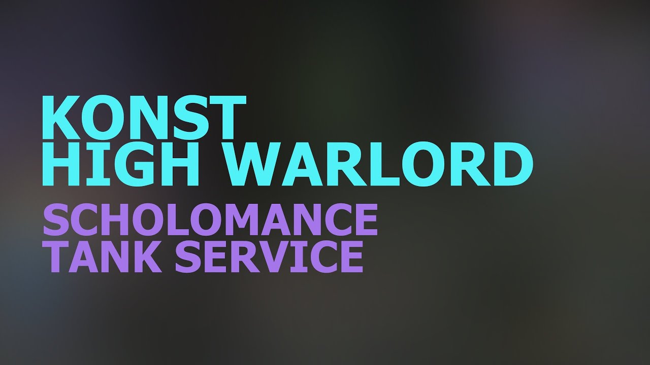 Classic World of Warcraft - Konst High Warlord - Scholomance Tank Service