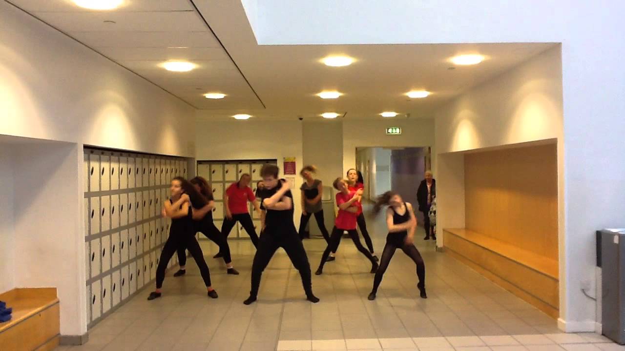 S2 school of dance 'Thriller' rehearsal at Wallace today! scary!