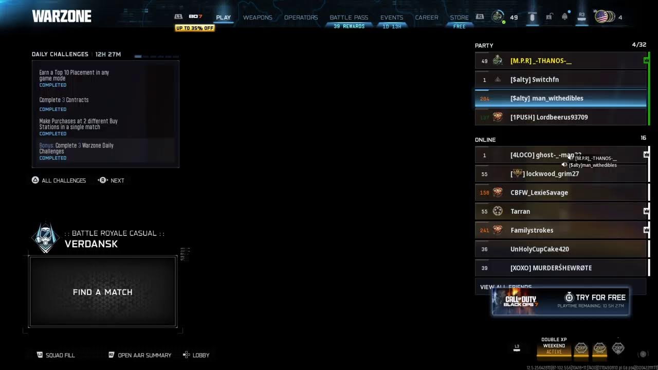 NEW REBIRTH WINTER  UPDATE / LOADED RESURGENCE DOUBLE SMGS/ VERDANSK !! BIRTHDAY WINS  LETS GET IT !