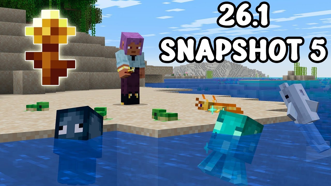 Minecraft 26.1 Snapshot 5 | Сохраните детенышей мобов и детенышей аксолотлей НАВСЕГДА!!