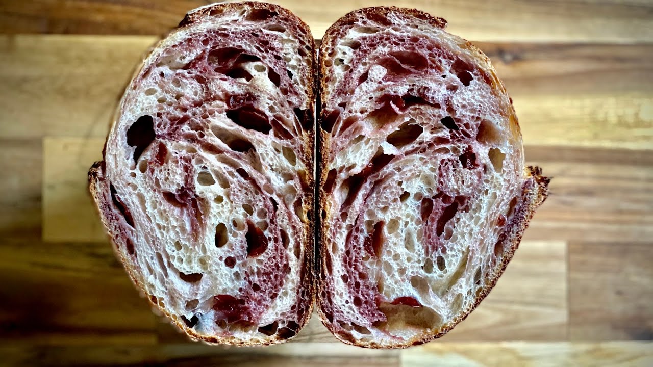 Red wine & Cranberry Sourdough (CC)  / 레드 와인 크랜베리 사워도우 (자막)