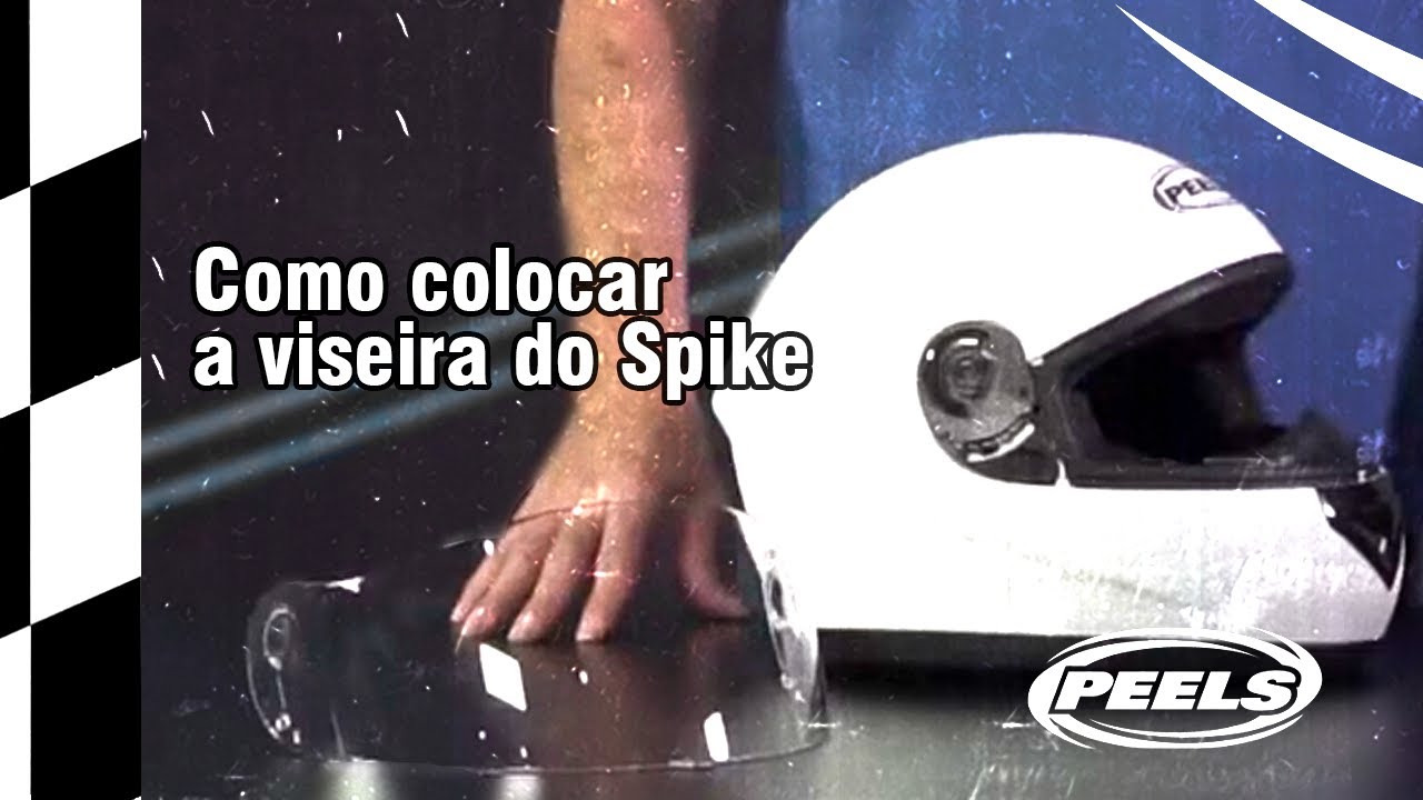 Como faz para colocar a viseira do capacete Spike da Peels!