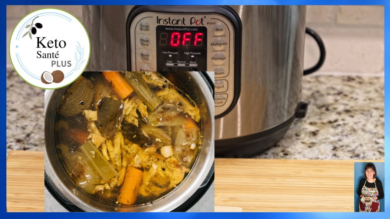BOUILLON D'OS Cuisson RAPIDE à l'INSTANT POT (Autocuiseur) Prêt en seulement 4 heures.