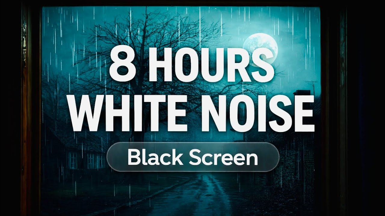 8 Hours of White Noise 🌙 Deep Sleep, Focus & Relaxation | No Ads, No Interruptions