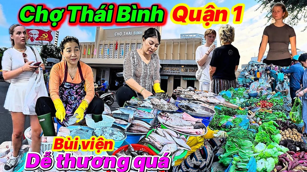 BẤT NGỜ chợ Thái Bình Quận 1 gặp chị bán cá dễ thương nhất, Bùi Viện nơi chơi bật nhất Sài Gòn
