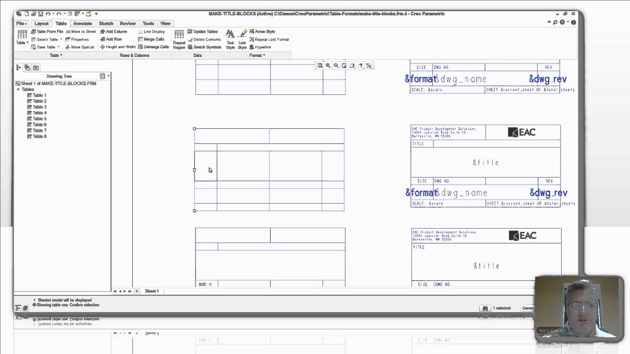 The right way to create Title Blocks in Creo Parametric and Pro/ENGINEER - EACPDS Tip of the Week