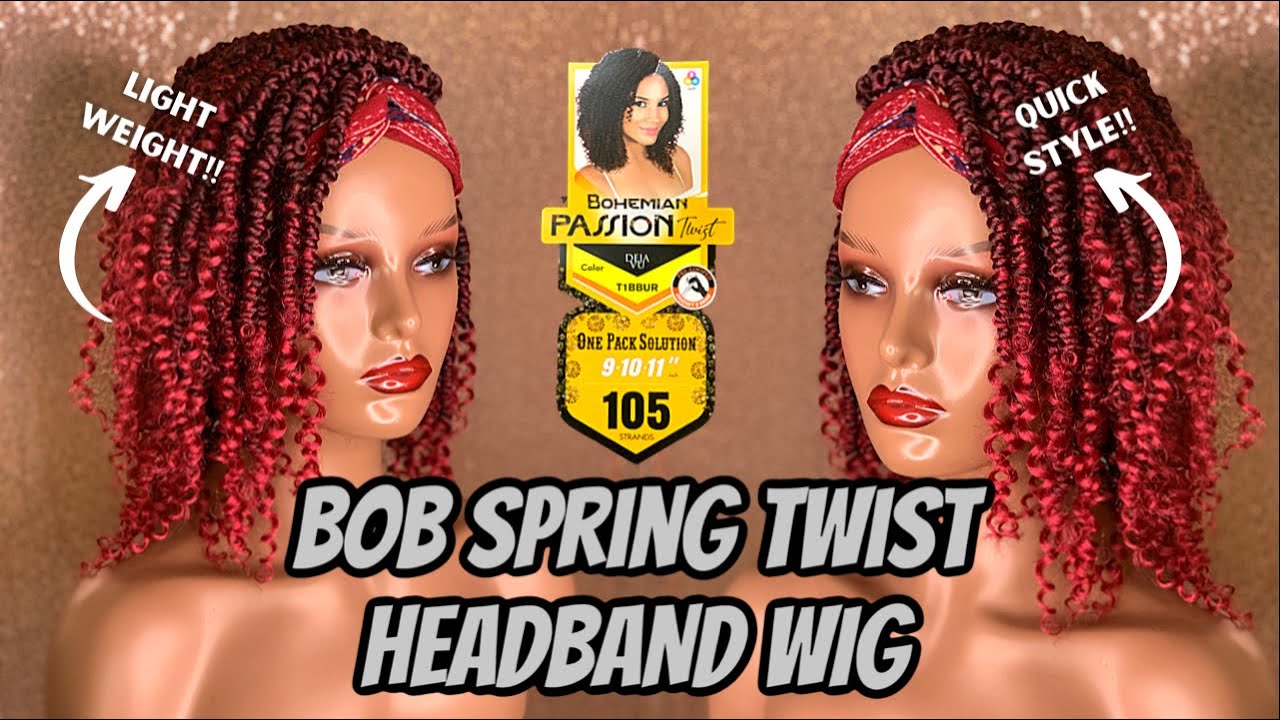 DIY Half Wig Into a Headband Wig | Bohemian Passion Spring Twist | DeJa Vu Hair | MissUniqueBeautii