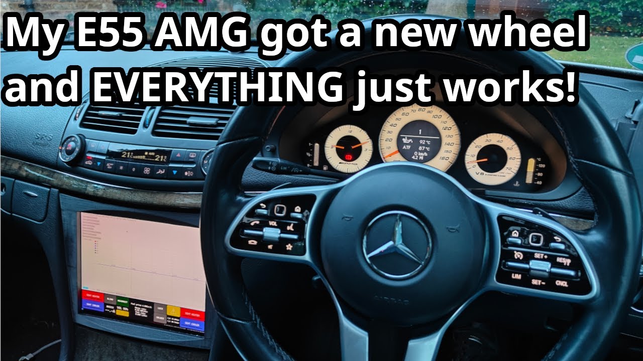 This is how my E55 AMG got a W213 wheel and EVERYTHING just works!