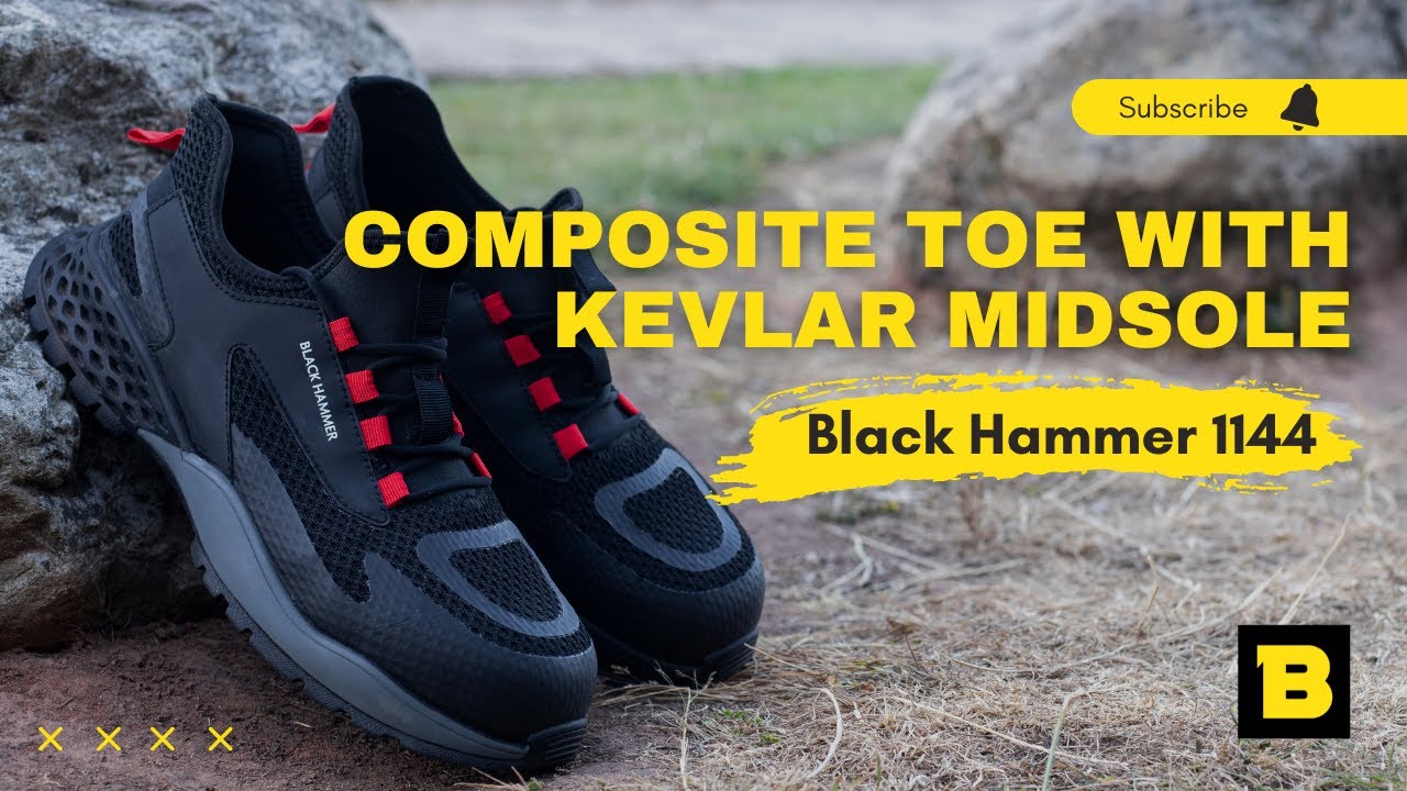 Men's Safety Trainers Lightweight Composite Toe Cap With Kevlar Midsole | Metal Free S1P SRC 1144