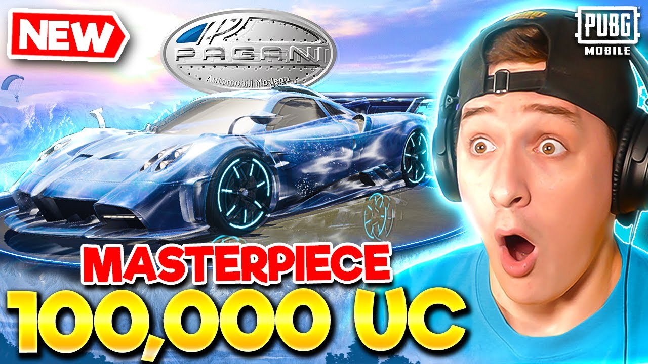 MAXED $100,000 UC PAGANI GLACIER MASTERPIECE SPEED DRIFT - PUBG MOBILE