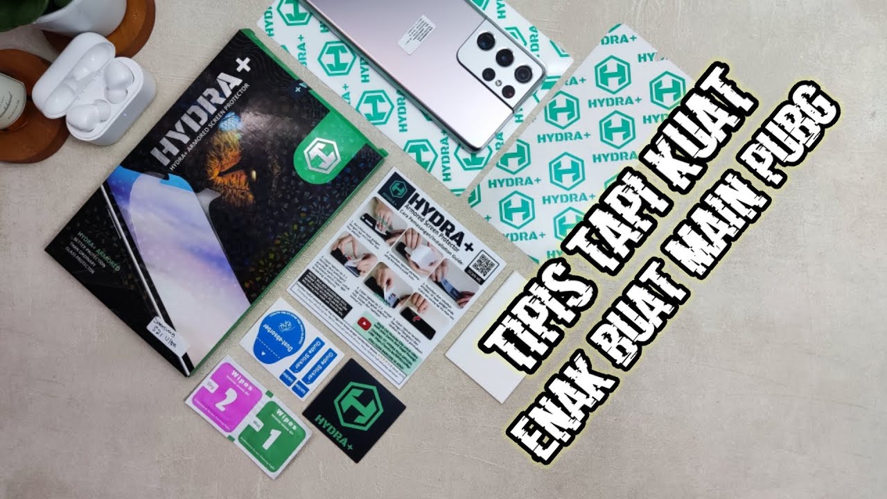 Anti Gores Hydrogel Enak Buat Main Game PUBG - Review Hydra Plus Buat S21 Ultra