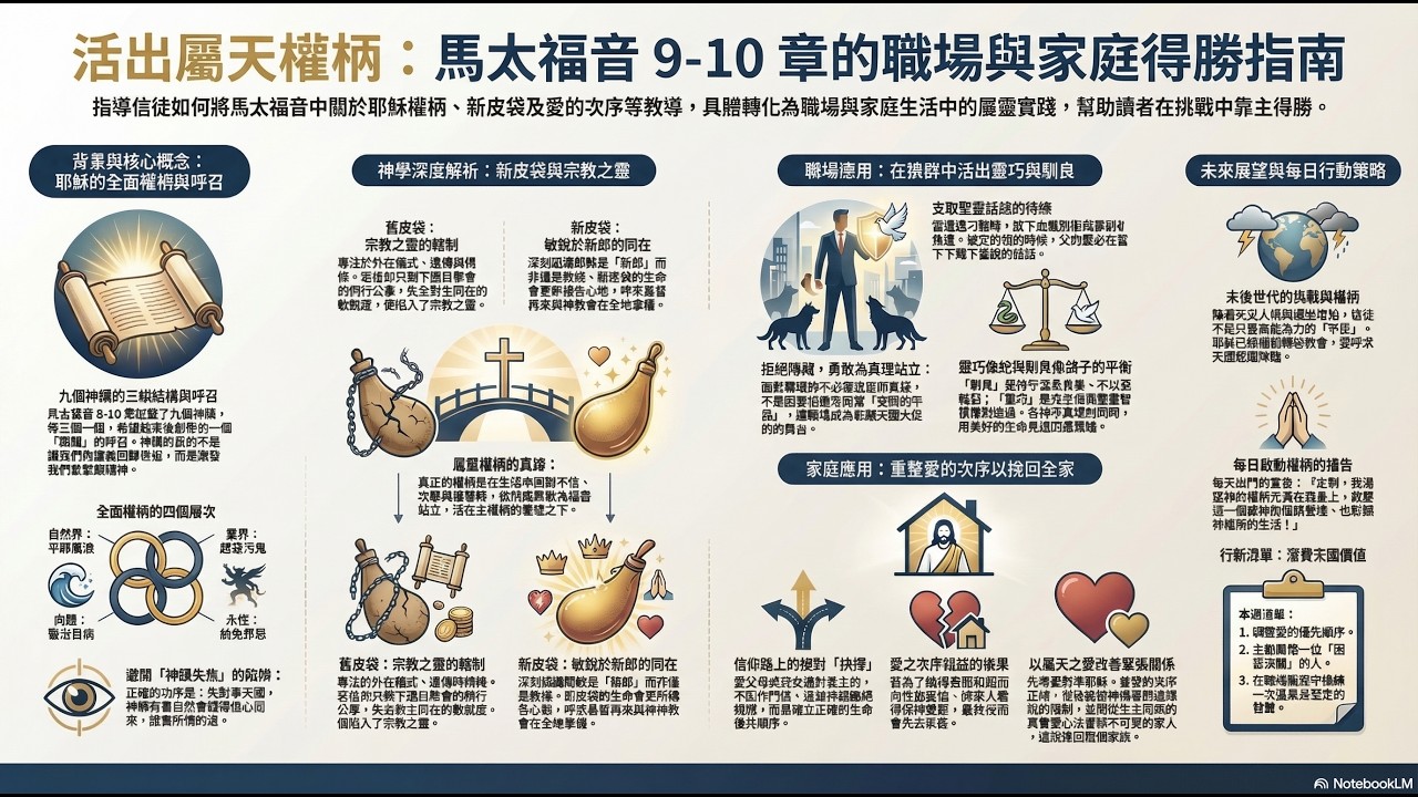 馬太福音9 10章：活出屬天權柄：職場與家庭的得勝指南