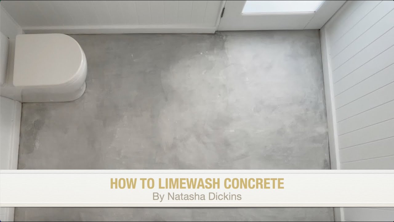 HOW TO DIY Limewash Concrete