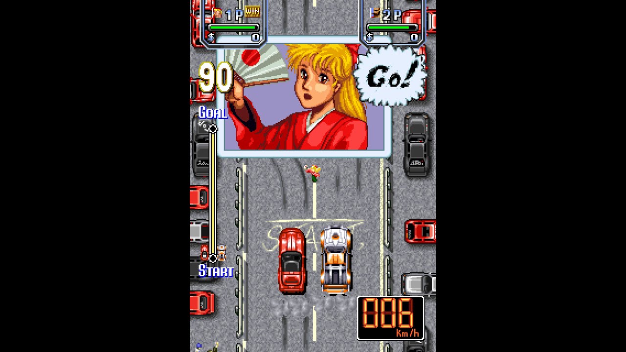 Lethal Crash Race arcade 2 player VS 60fps