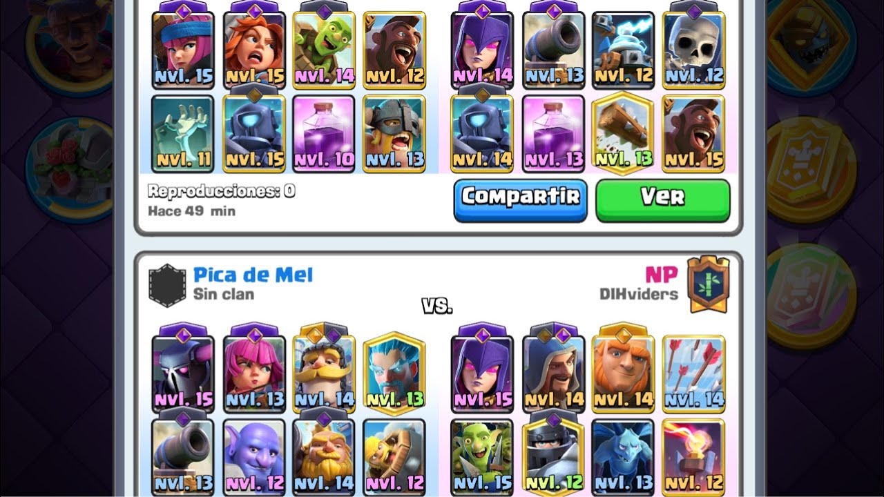Usando mazos de la TV Royale #cashroyale