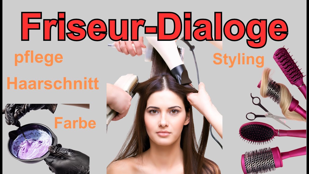 Deutsch lernen: Friseur-Dialoge | Haarschnitt, Farbe & Styling – Alltagsgespräche | A2-B1