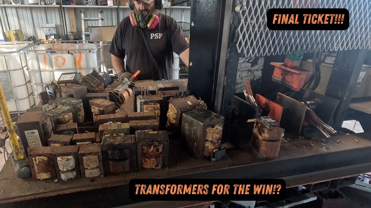 $8K, $9k, $10K?!  Three Days of Scrapping!!!!  Day 3: Table of Transformers & Final Ticket!