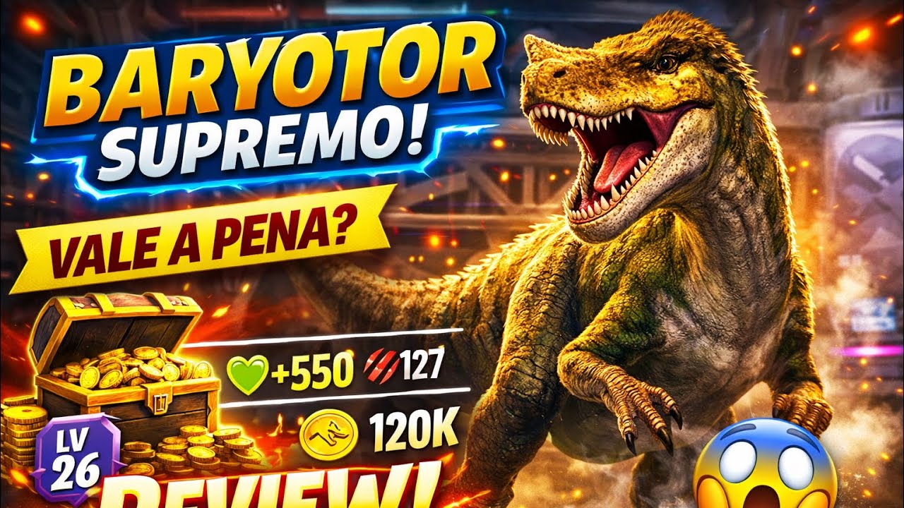 VALE A PENA FAZER O BARYOTOR SUPREMO? ANALISEI TUDO 🦖 #reviews #review #jurassicworld #dinosaur #rex