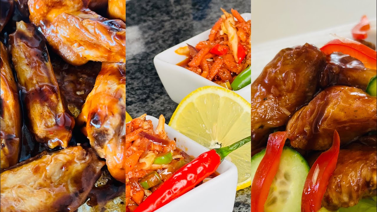 Barbecue chicken wings|stir fry|fresh|#asmr #foodie #frying
