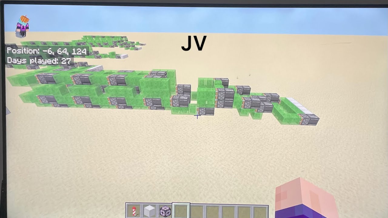How to build a full on train in Minecraft bedrock edition tutorial