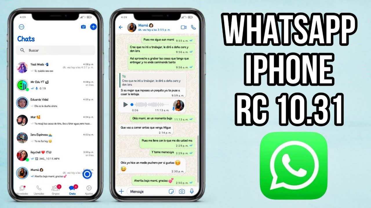 WhatsApp Estilo iPhone ACTUALIZADO para Android ¡Mejorado! RC iOS v10.31