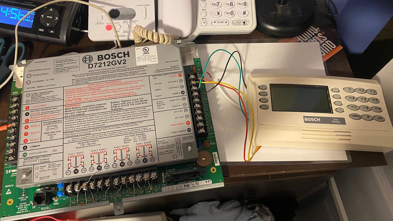 Bosch D7212GV2 demo with D1260 keypad