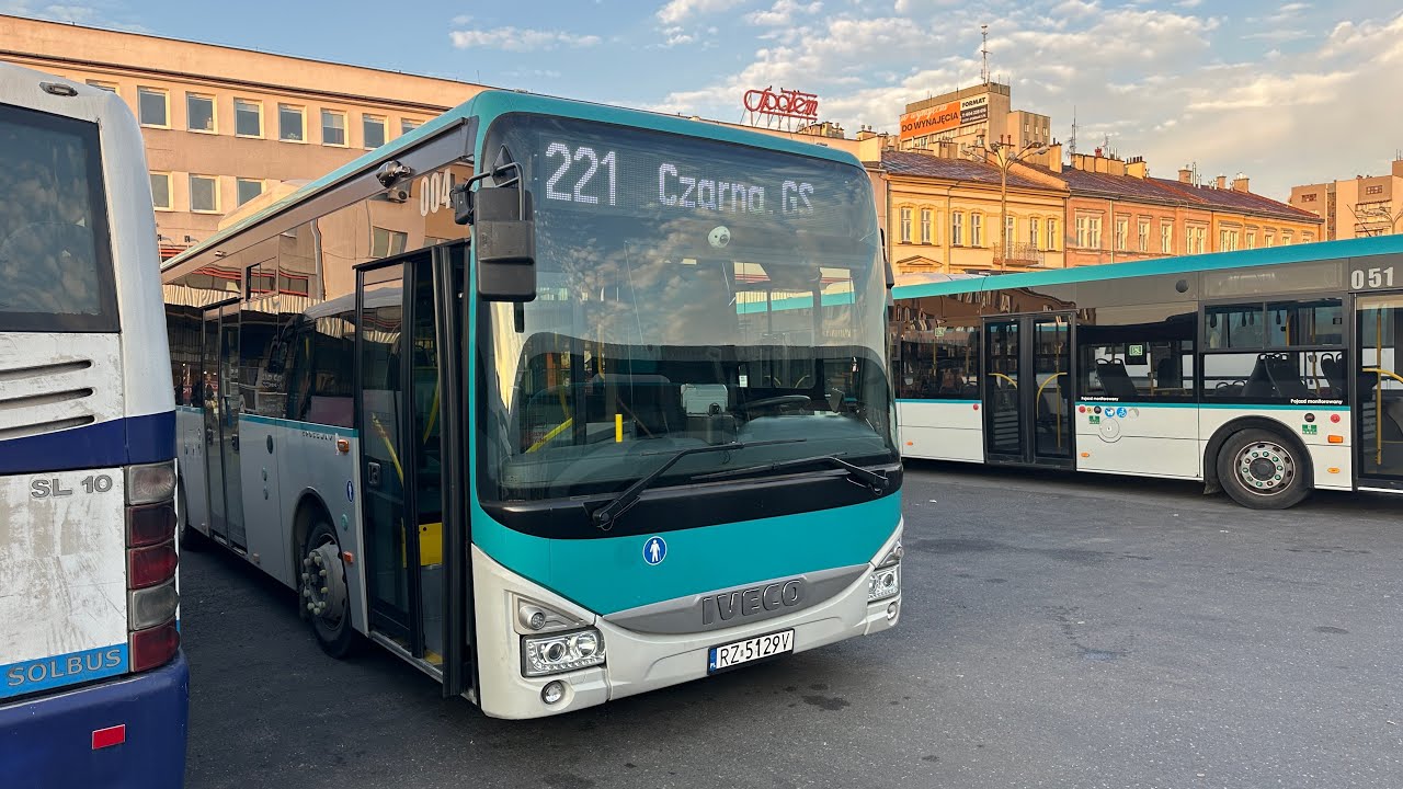 🚌PKS Rzeszów🚌 Linia 221. Rzeszów D.A. ➡️ Czarna GS p. Trzebownisko Spiny (Iveco Crossway 10.8 LE)