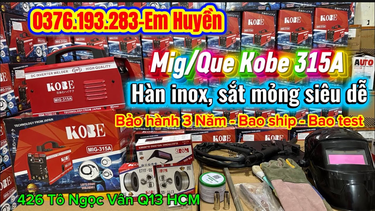 🔴Siêu Rẻ🔴Máy hàn KOBE 315A đa năng hàn chuyên đồ mỏng siêu dễ ai cũng hàn được như thợ chuyên nghiệp