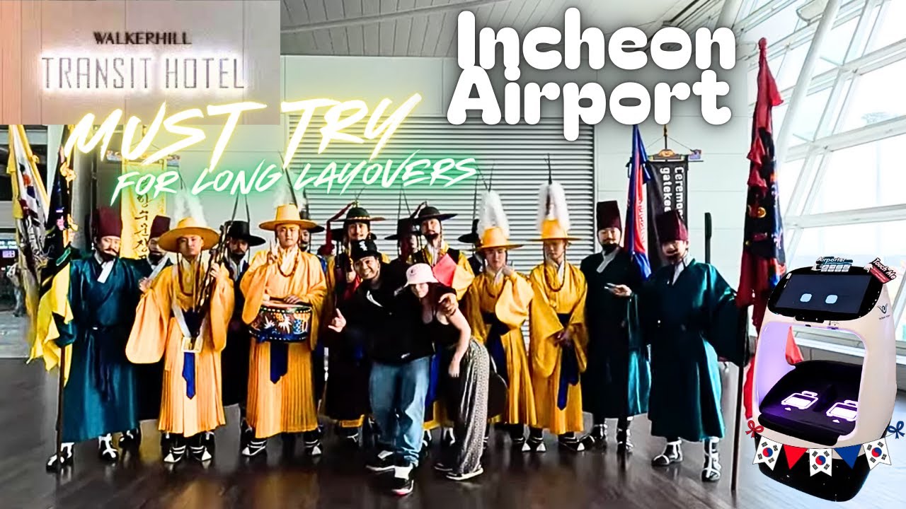 24 hour layover in Korea Incheon airport   4K