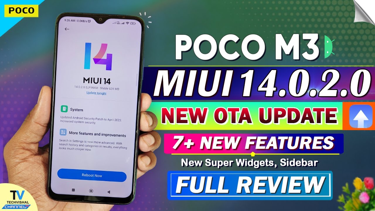 POCO M3 New MIUI 14.0.2.0 Update Full Changelog and Features | MIUI 14 New Update Features for PO...