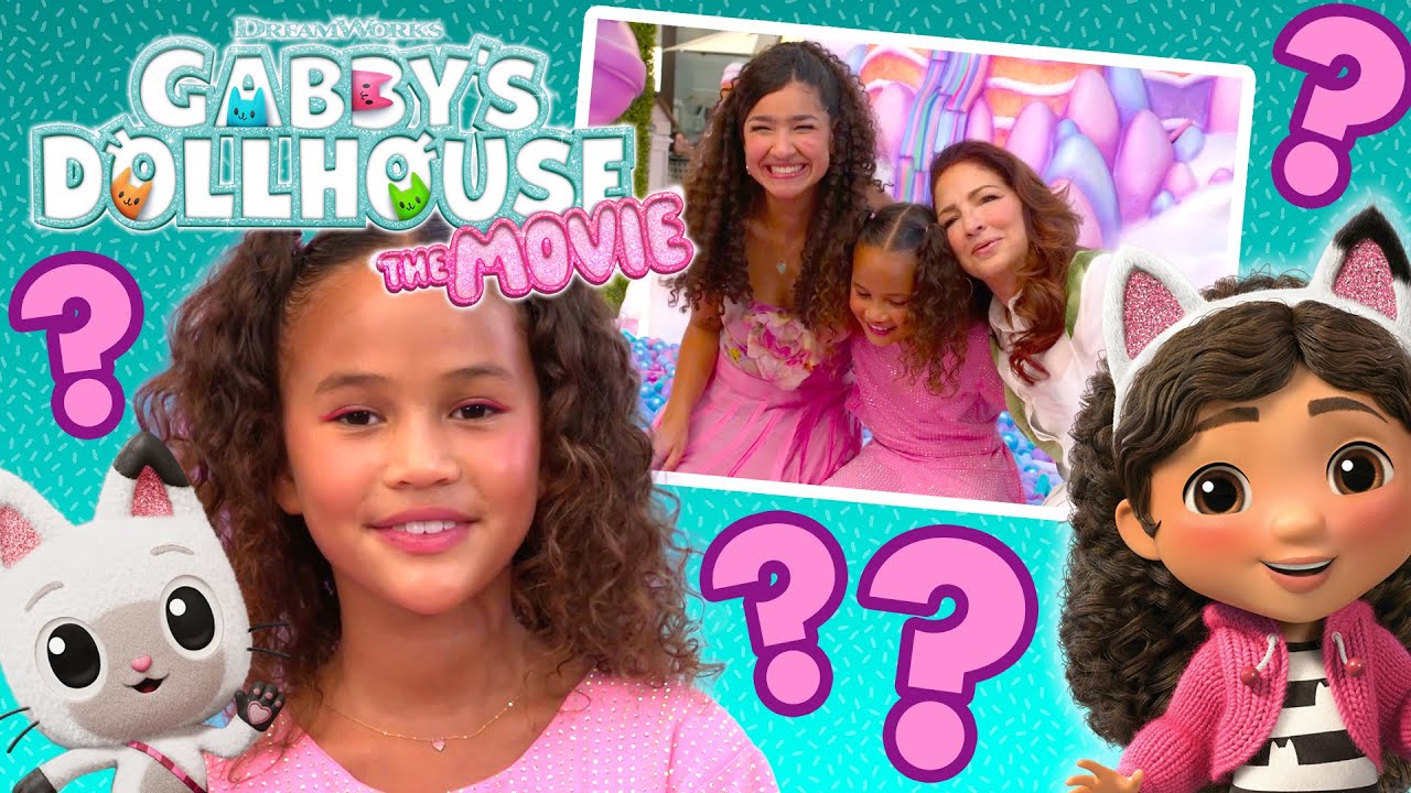 INTERVIEW! Laila Lockhart Kraner + Gloria Estefan meet Luna Stephens | Gabby’s Dollhouse: The Movie