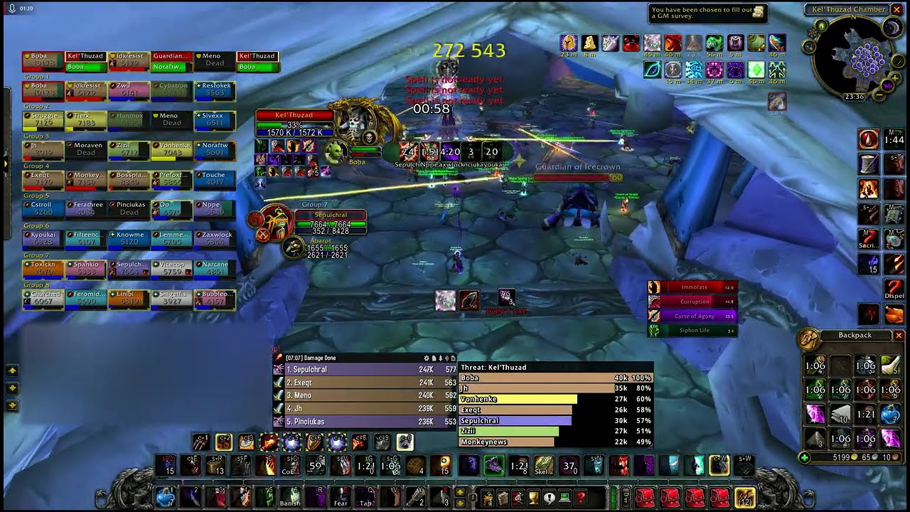 WoW Classic (Anniversary) - KT Pre-Patch SM/Ruin Lock (2026-01-15)