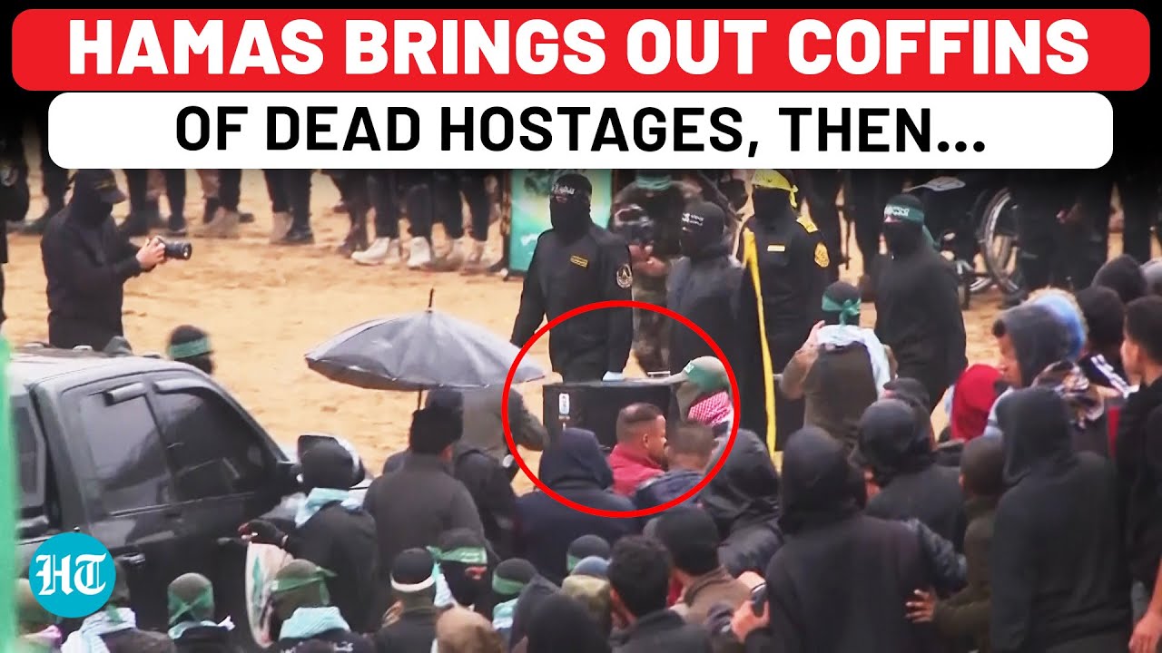 On Cam: Hamas Brings Out Coffins Of Israeli Hostages Before Handover, Then This Happens…| Gaza,Trump