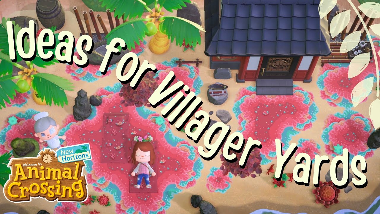 How to Decorate Villager Yards - 15 Ideas!! // animal crossing new horizons