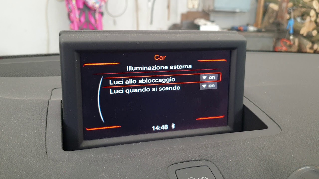 Audi A1 8X Intera Video Codifica Vag: Abilitazione voce menu 