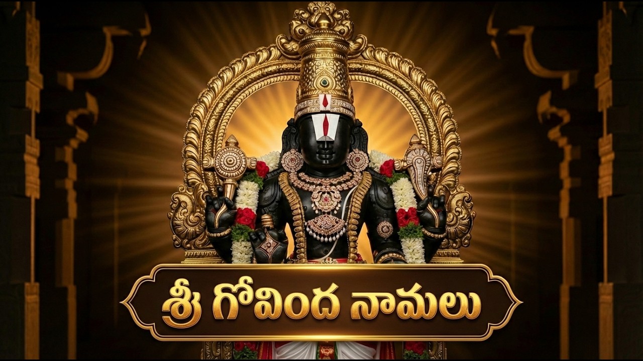 శ్రీ వెంకటేశం శిరసానమామి | Sri Venkatesam Sirasanamaami | Telugu Lyrics | Devotional Song