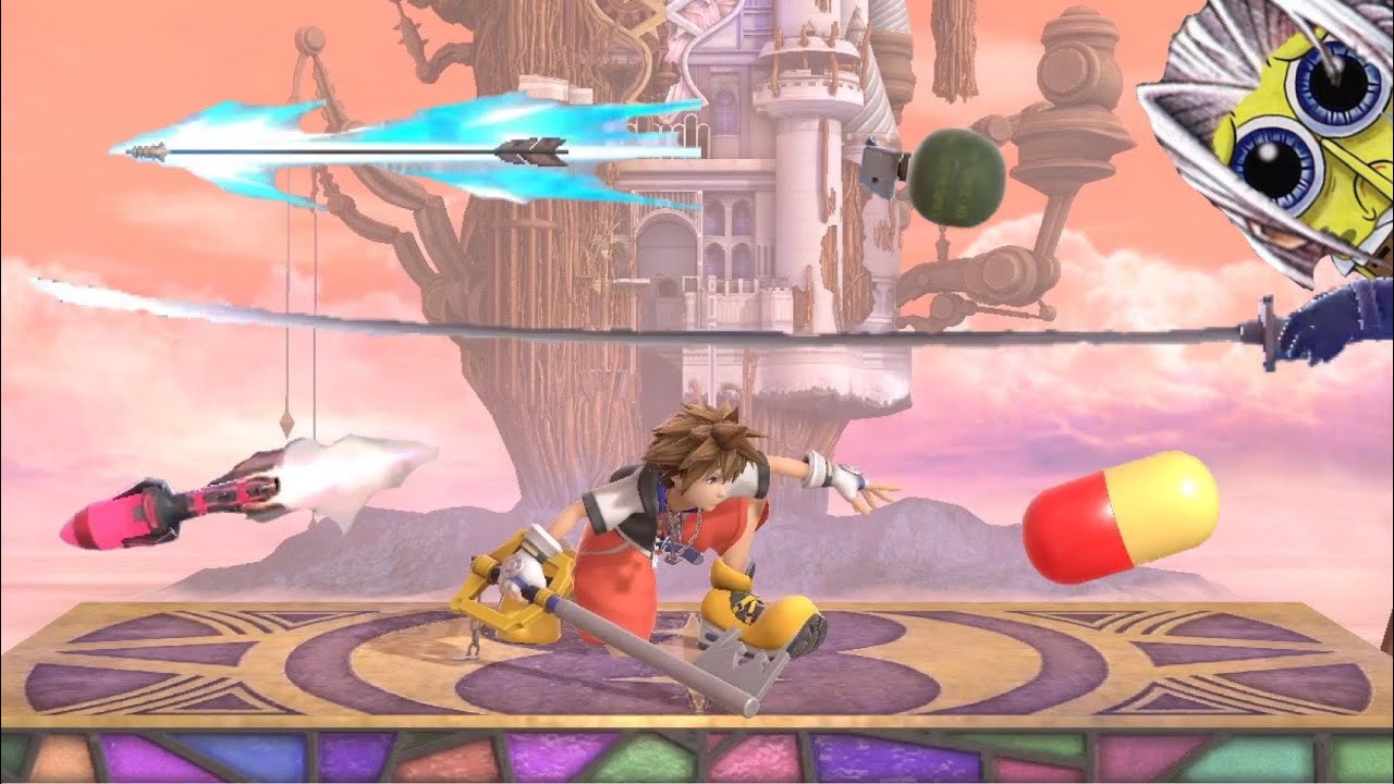 What can Sora crouch under?