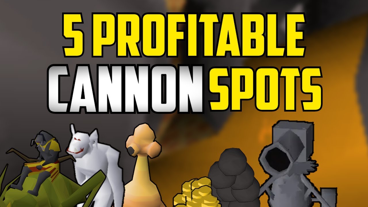 OSRS - Top 5 Profitable Cannon Spots! Make Money While Training Range!