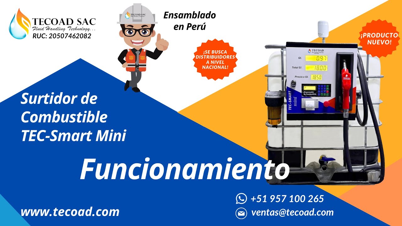 SURTIDOR DE COMBUSTIBLE SMART MINI-TECOAD