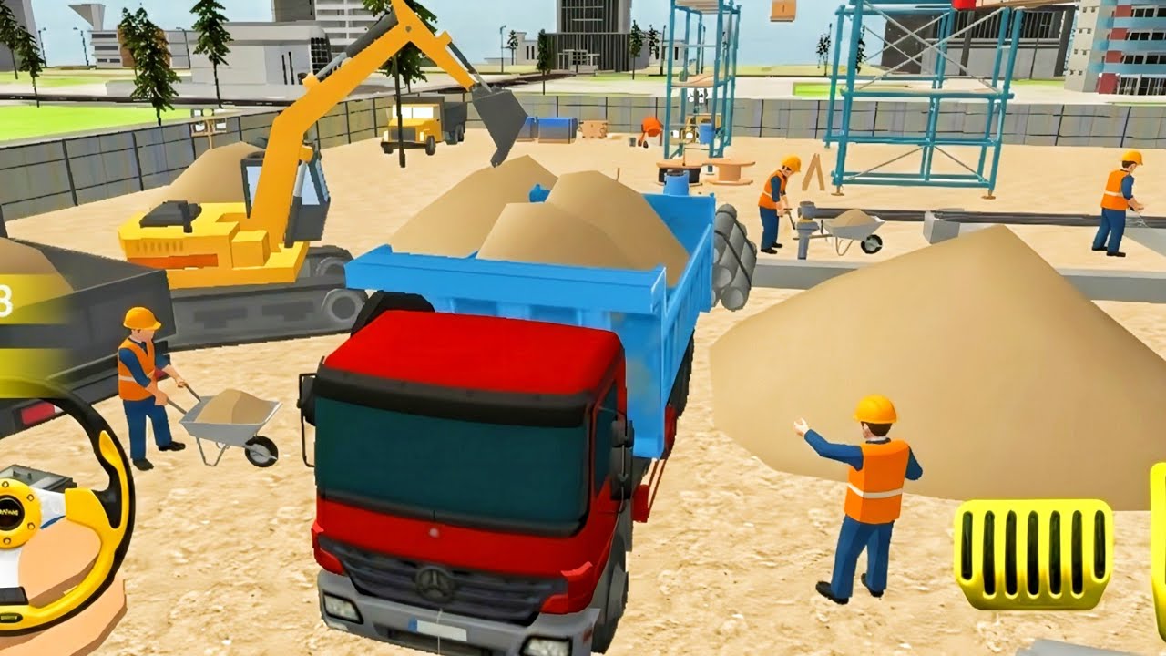 JCB ROAD CONSTRUCTION GAME 3D TRUCK AND JCB DRIVING 2026 ANDROID GAMEPLAY 