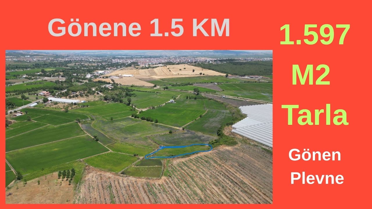 x Keşif Arazi 1.597 m2 Satılık Bahçe Balıkesir Gönen Plevne 199 ada 47 parsel 850.000