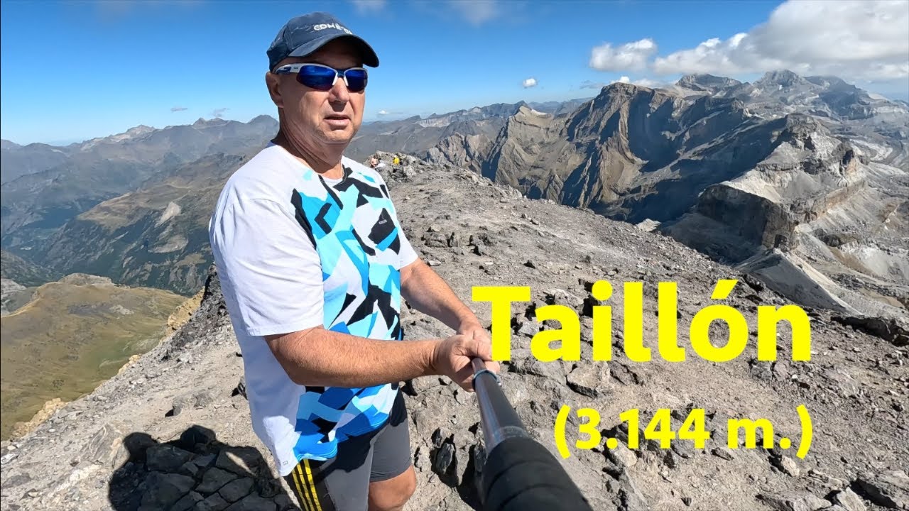 Pico TAILLÓN (3.144 m.), desde Bujaruelo-Brecha Rolando-Sarradets-Ordesa-Pirineos-Senderismo-Montaña